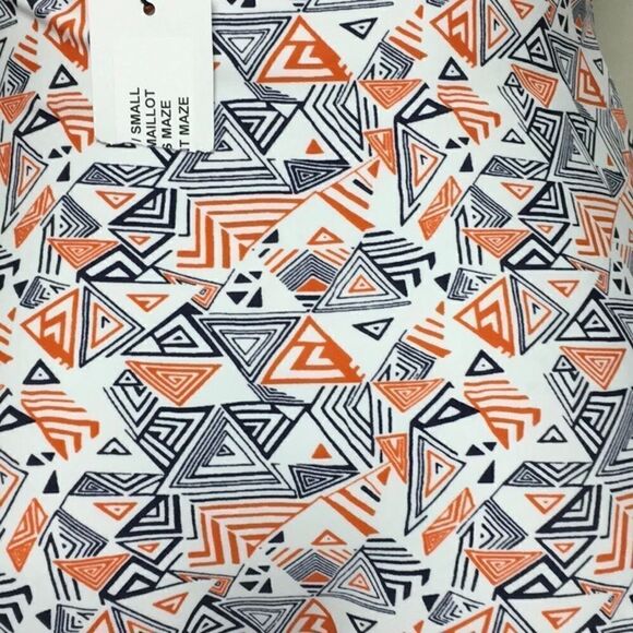 New. Rachel Pally Citrus Maze Bandeau swimsuit. NWT - Picture 7 of 7